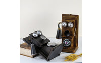 Metal Rotary Dial Phone Model Tabletop Telephone Ornament European-Inspired Vintage Phone Decor Decorative Craft