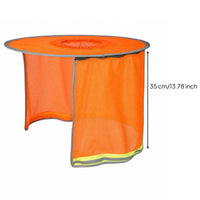 Hard Hat Shade with Neck Drape Lightweight Helmet Neck Shade Ventilated for Construction Sites