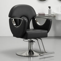 Hydraulic Styling Chair Round Foundation Salon Styling Chair Smooth Finish