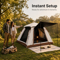Automatic Pop-Up Camping Tent with Sun Protection and Rainproof Features, Portable Folding Design for Outdoor Expeditions