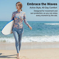 Swimsuits for Women with Padded Bra and Zipper Closure, Versatile 2-Piece for Older Ladies