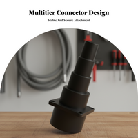 Vacuum Hose Reducer Adapter Multi-Size Compatibility Appliance Part 5 Step Design Universal Fit for Adults, Home, Garage, Office