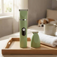 Multi-Function Grooming Trimmer Handheld Pet Trimmer Light Green for Body Trimming