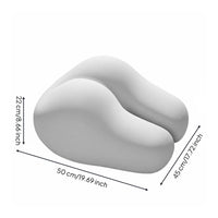 Breathable Material Curved Memory Foam Pillow Soft and Supportive Ergonomic Chest Pillow Multi-Purpose for Side Sleepers, Bedroom, Office