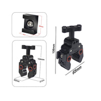 Gripping Claw Mount Articulated Metal Clamp Mount Matte Finish