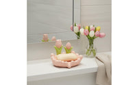 Flower Soap Dish Easy to Clean Bathroom Accessory Hand-Painted for Kitchen Sink