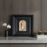 Sculptural Relief Modern Wall Art with Frame Contemporary Painting for Entryway