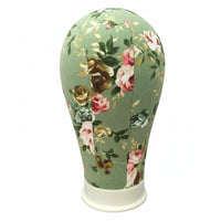 Multi-Purpose Use Canvas Block Head Stable Base Pinnable Hairpiece Head Hat Display Stand for Hairstylists, Retailers, Salon, Retail Shop, Studio