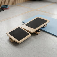 Wooden Single-Leg Balance Device Textured Single Leg Balance Board Recovery Ankle Mobility Board Long-Lasting for Athletes, Mindful Movement Practice Studio