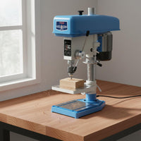 High Precision Tabletop Drill Press Multi-Functional Bench Drill Press Industrial Grade Tabletop Drilling Tool Adjustable Speed for DIY Enthusiasts, Hobbyists, Home Use, Garage