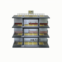 Parking Garage Diorama Die-Cast Model Car Display Steel-Frame Parking Garage Model for Collectors