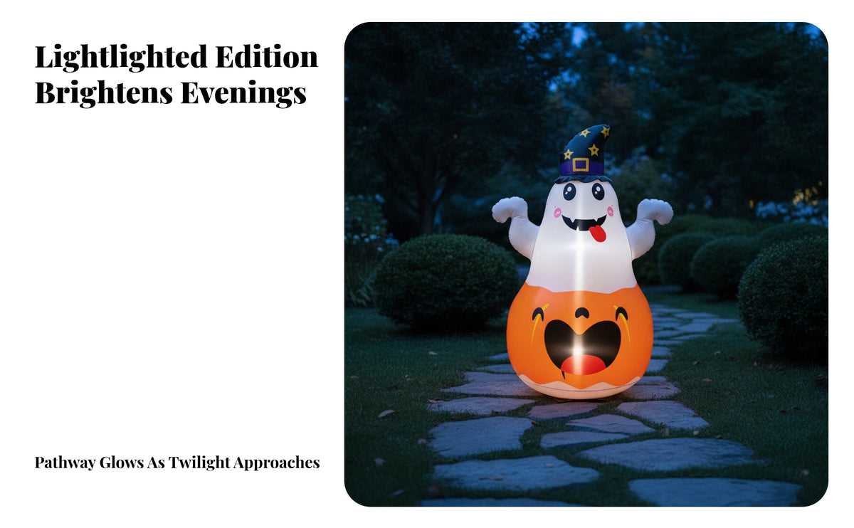 Giant Inflatable Spirit with Witch Hat