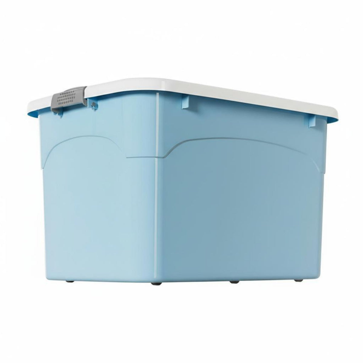 Oversized Plastic Storage Box with Wheels, High Capacity Organizer, Hinged Lid, Dustproof, Home Clothes and Quilt Storage