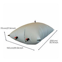 Pillow Water Tank Large Capacity Soft Water Tank Heavy-Duty Flexible Cistern for Gardeners, Irrigation