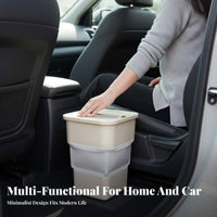 Foldable Car Trash Can Space-Saving Foldable Car Trash Can Multi-Functional Foldable Vehicle Garbage Bin for Drivers, Families, SUV, Truck, Boat