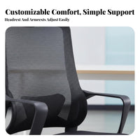 Ergonomic ofsign Highspine Reclining Mesh Chair Lumbar Support Gaming Seat Adjustable Headrest Office Furniture sturdy Duty for Remote Workers, viofo game enthusiasts, Stuofnts, Study Room