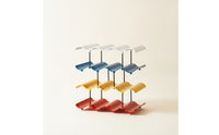 Compact Cup Storage Rack Sturdy Mug Rack with Wavy Tiers Stylish Desktop Cup Organizer Easy to Clean for Kitchen