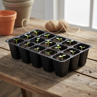 15 Pieces Starter Tray Reusable Plant Sprouting Tray Drainage Holes Gardening Supply for Greenhouse