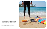 Coiled Wave Leash Elastic Wave Board Ankle Strap Skim Board Safety Leash Safety Paddle Board Leg Rope Versatile-Sport Use