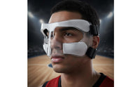 Shock-Resistant Resistant Basketball Nose Mask PC Material Basketball Face Mask Lightweight Safeguarding Face Guard for Athletes, Training