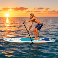 Inflatable Stand Up Paddle Board Portable Package 76cm Wide Stable for Beginners