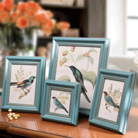European Retro Photo Frame for Tabletop Display, 6x8 inch and A4 Sizes, Classic Design