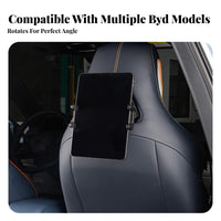 Rear Seat Tablet Mount 360 Degree Rotation Rear Seat Tablet Holder Rear Seat Amusement Stand No-Tools-Needed Installation