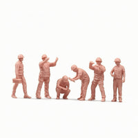 6 Pieces Miniature Construction Worker Figures Tiny Figurines Diorama Figures for Dioramas