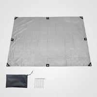 Shelter and Picnic Blanket for Outdoor Use, Heavy Duty PE Woven Camping Mat and Waterproof Cover, Tear-Resistant Beach Mat, Camping Blanket