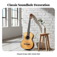 5 Pieces Classical Guitar Soundhole Decal Long-Lasting Self Rosette