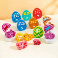 Educational Egg Matching Game Educational Number Matching Eggs Fine Motor Skills Dinosaur Egg Toy Interactive for Toddlers, Preschool