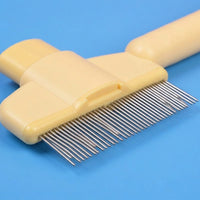 Cat Brush and Dog Brush for Hair Removal, Self Cleaning Slicker Cat Comb with Release Button, Dog Comb for Shiba Inu and Corgi Grooming, 1 Pack