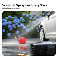 Multi-Purpose Brass Hose Nozzle Leak-Proof Car Wash Sprayer Heavy Duty for Gardeners, Homeowners, Window Washing