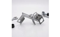 Throttle and Kickdown Cable Bracket Chrome Carburetor Linkage Bracket Adjustable Slotted for SBC, Large-Block Chevy