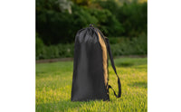 Drawstring Bag with Shoulder Strap Water-Repellent Cylindrical Storage Bag Foldable Stuff Sack for Campers, Anglers, Camping, Fishing