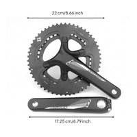 7075 Aluminum Alloy Road Bike Crankset 53/39T Integrated Crankset 2x11-Speed Chainset 110 Mm BCD
