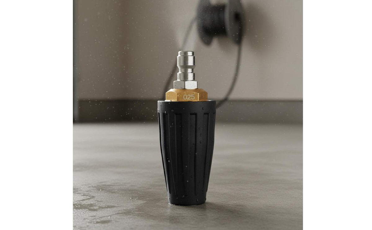 Heavy Duty High Pressure Turbo Nozzle Sturdy Construction Rotating Spray Nozzle Cuts Cleaning Time Ceramic Central Component Power Washer Tip Leak Proof Seal for Car Washing, Outdoor