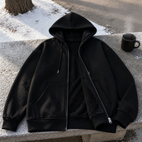 Unisex Zip-Up Hoodie with Cherry Blossom Pink Accents