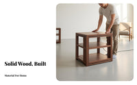Solid Wood Audio Stand Heavy Duty Power Amplifier Shelf Mortise and Tenon Joint High-Fidelity Equipment Cabinet for High-Fidelity Enthusiasts
