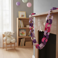 100 Pieces Paper Chain Kit DIY Paper Chain Strips Garland Strips with Glue Stick Pre-Cut Craft Supply Colorful for Children