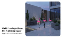 Waterproof Solar Flamingo Light Weather Resistant Flamingo Solar Light Easy to Install for Patio, Pathway