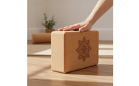 Cork Stretching Block Supportive Cork Block Stable Exercise Equipment for Yogis, Dancers, Home Workouts