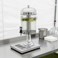 Juice Dispenser Keeps Drinks Chilled Juice Dispenser with Drips Tray Clear Body for Hotel