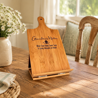 Cookbook Stand, Recipe Holder, Bamboo Book, For Cooking, Kitchen Use