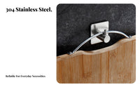 Stainless Steel Sticky Hook No Required Wall Hook Rustproof Drill Wall Hanger for Homeowners, Students
