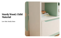 Multi-Compartment Design children's Book and Toy Organizer Large Capacity kids' Furniture Child-Led Learning Inspired Toddler Bookcase Sturdy Construction for Students, Toddlers, Teachers, Reading Corner, Playroom, Living Room, Classroom