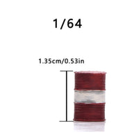 Oil Drum Model 1/64 Scale Resin Drum Cylindrical Hand-Painted Barrel for Diorama