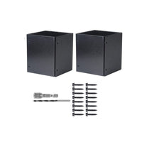 2 Pieces Post Protector Powder-Coated Wooden Post Protector Steel for Homeowners