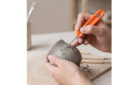 7 Pieces Pumpkin Carving Kit Easy Grip Pumpkin Carving Tools Kit Serrated Tool Set for DIY Enthusiasts, Families, Halloween, Home Decorating