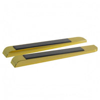 Padded Top Salon Chair Armrest Left and Right Pair Barber Chair Armrest Polished Finish Rounded Rectangular
